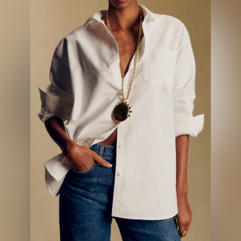 Sezane Max Shirt Casual White EUR size 34